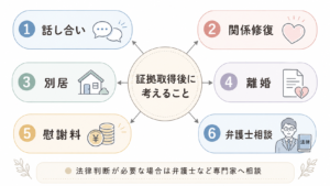 証拠取得後の選択肢